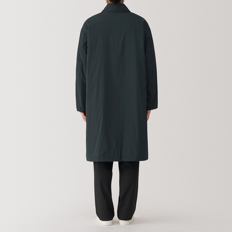 Muji stand fall collar coat top