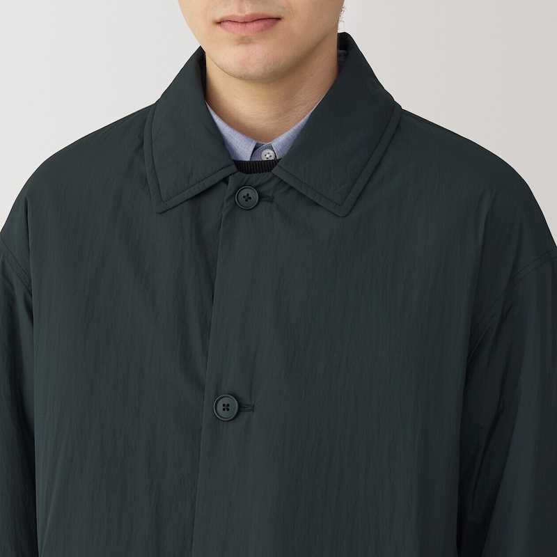 Shop Washable Padded Stand Fall Collar Coat online Muji KSA