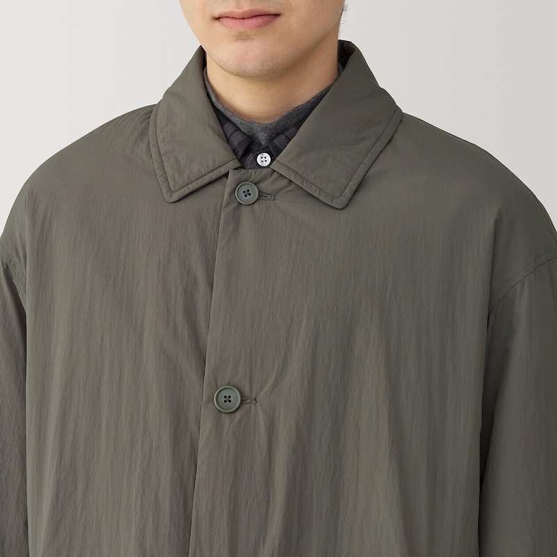 Muji stand fall collar coat discount